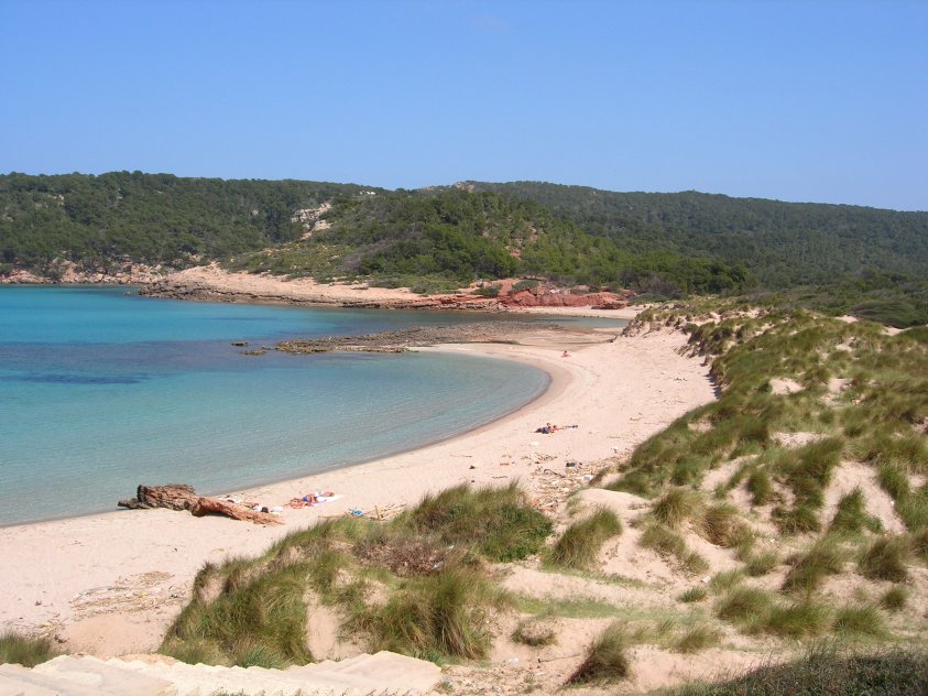 Platja des Bot playa virgen,Minorca