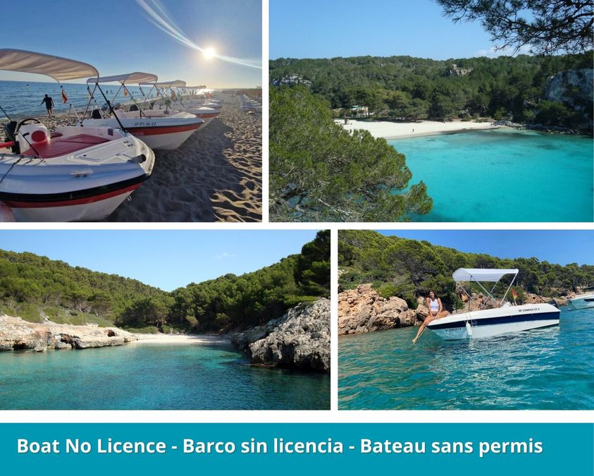 Alquiler de barcos en menorca sin licencia
