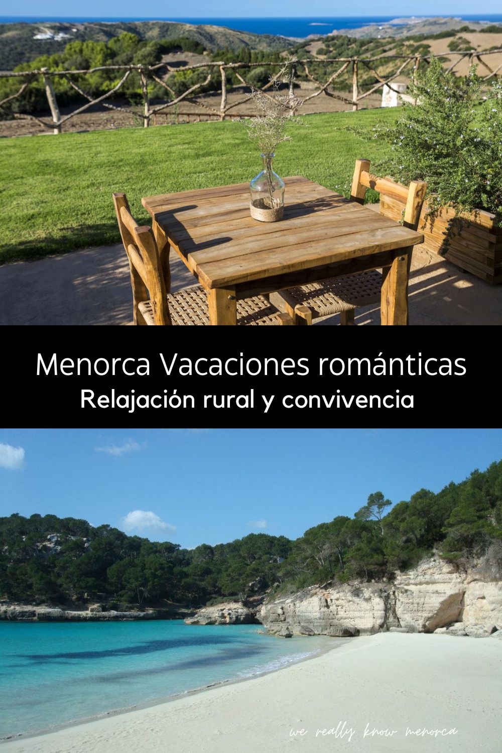 Escapadas rurales románticas en Menorca