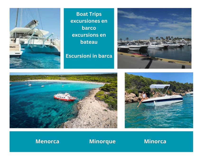 Boat Trips Menorca - Calan Forcat,Calan Bosch,Cala Blanca