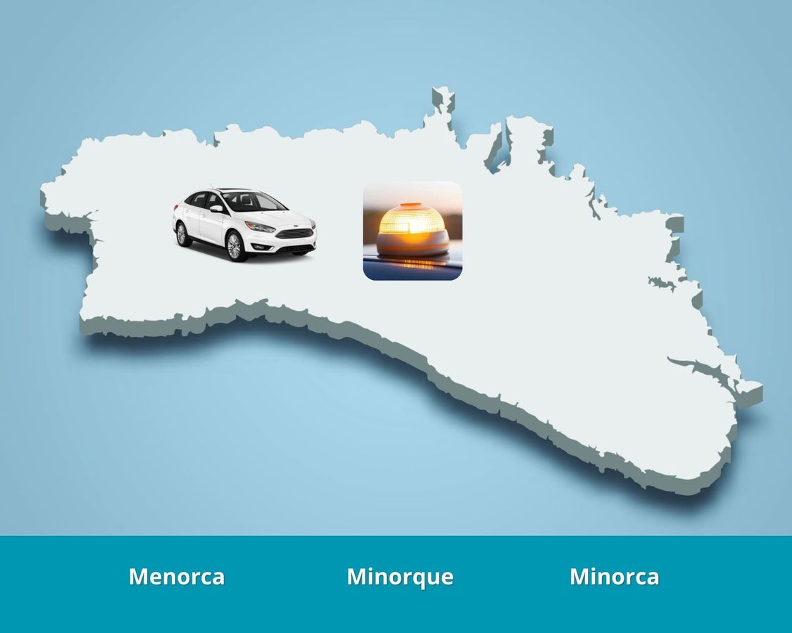 Menorca V16 Beacon - Hire car requirements